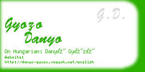 gyozo danyo business card